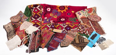 Lot 2158 - Assorted Central Asian and African Fabric...