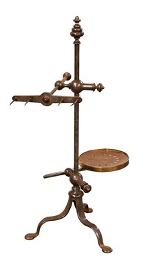 Lot 477 - An 18th Century Wrought Iron Meat Rack, the...