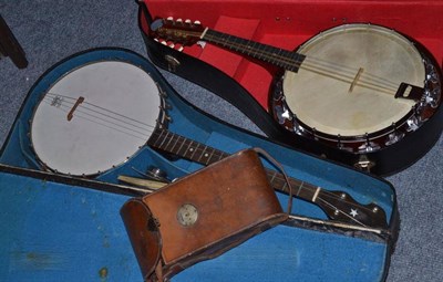 Lot 383 - Two banjos by Remo and John Grey & Sons, London (2)