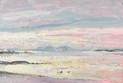 Lot 555 - Piers Browne (1949-2024) Children playing on a...