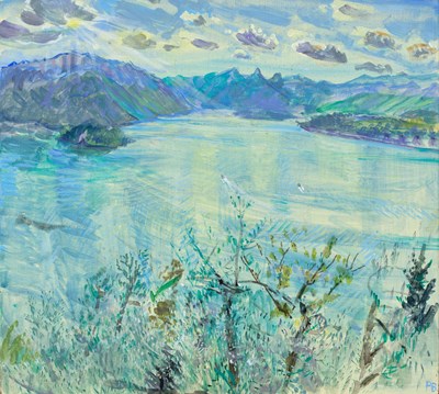 Lot 558 - Piers Browne (1949-2024) "Lake Como, from the...