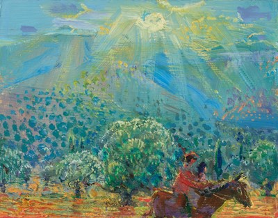 Lot 560 - Piers Browne (1949-2024) "After Olive Picking,...