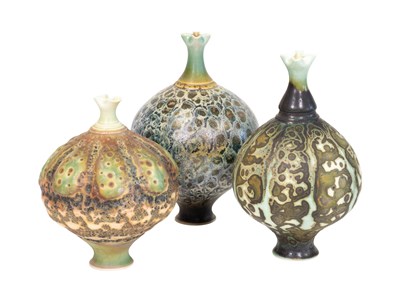 Lot 81 - Geoffrey Swindell (b.1945): Three Porcelain...