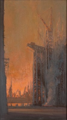 Lot 1160 - Geoffrey Roper (b.1942) "Clocking Off" Signed,...