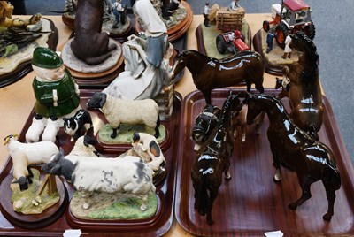 Lot 89 - Beswick and Royal Doulton Horses, including...