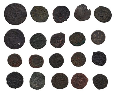 Lot 54 - Assorted Medieval European Bronze Coins,...