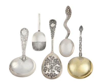 Lot 30 - Five Victorian or Edward VII Silver...