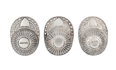Lot 71 - Three Elizabeth II Silver Caddy-Spoons, One by...