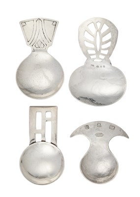 Lot 56 - Four George V and Later Silver Caddy-Spoons,...