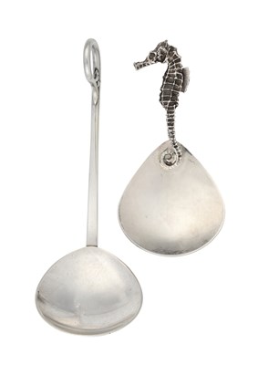 Lot 62 - Two Elizabeth II Silver Caddy-Spoons, One by...