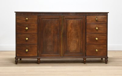 Lot 265 - Gillow of Lancaster: A Mahogany Dwarf Linen...