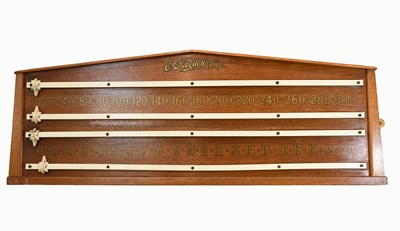 Lot 203 - An E J Riley of Accrington Oak Wall Mounted...