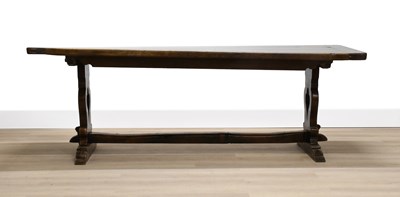 Lot 220 - A Joined Oak Refectory Dining Table, 18th...