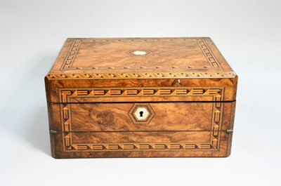 Lot 205 - A Victorian Parquetry Decorated Burr Walnut...
