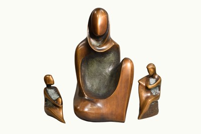 Lot 169 - Loni Kreuder (20th Century, Dutch), two bronze...