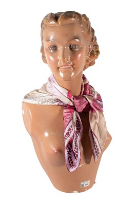 Lot 2086 - A Circa 1930s French Female Mannequin Plaster...