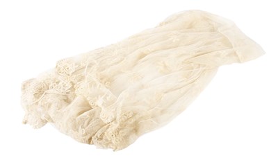 Lot 2165 - Late 19th Honiton Lace Wedding Veil with...