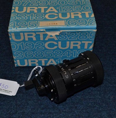 Lot 430 - Curta made by Contina AG Mauren Type I no 78401 with box