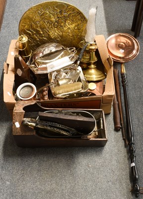 Lot 258 - 19th Century and Later Metalwares, including a...