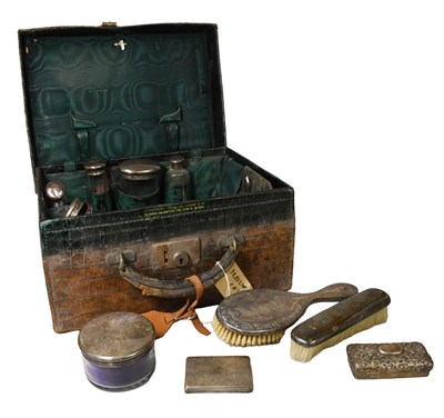 Lot 146 - A Part Silver-Mounted Dressing-Table Service,...