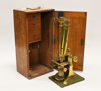 Lot 107 - Baker (London) Binocular Microscope