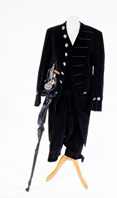 Lot 2083 - 20th Century High Sheriff's Black Velvet Three...