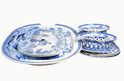 Lot 184 - 19th Century Spode Blue and White Transfer...