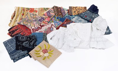 Lot 2035 - Mainly 20th Century Textiles and Costume...