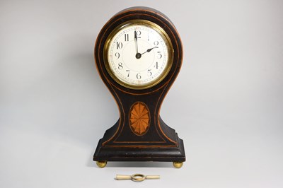 Lot 180 - A Mahogany Inlaid Balloon Shaped Mantel...