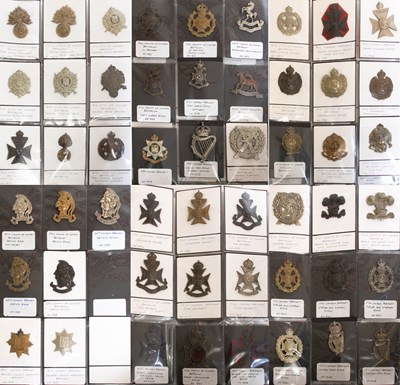 Lot 92 - A Collection of Fifty Two London Regiments Cap...