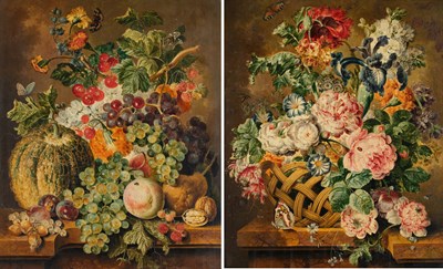 Lot 1073 - Jacobus Linthorst (1784-1815) Dutch Still life...