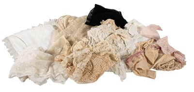 Lot 2021 - Assorted Lace and Other Textiles, comprising a...