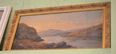 Lot 461 - W. McEvory: Scottish loch scene, oil on canvas