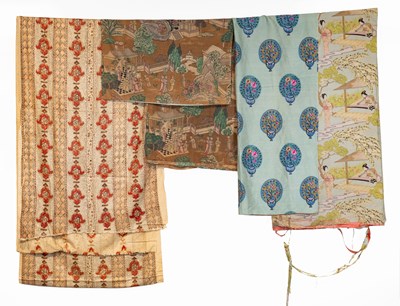 Lot 2105 - Chinoiserie and Asian Printed Textiles...
