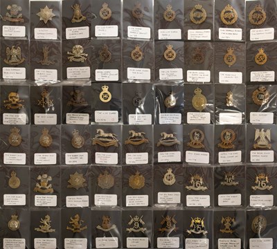 Lot 97 - A Collection of Fifty Four British Cavalry Cap...