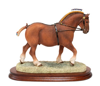 Lot 18 - Border Fine Arts 'Suffolk Punch Stallion'...