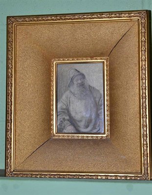 Lot 469 - A framed silk picture of a fisherman