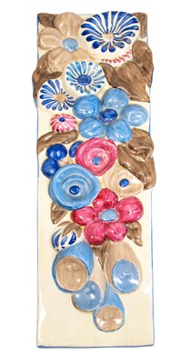 Lot 47 - Clarice Cliff - Floral Bouquet: A Rectangular...