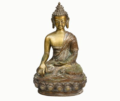 Lot 179 - A Sino-Tibetan Bronze Figure of a Seated...