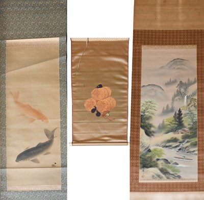 Lot 42 - A Group of Eleven 20th Century Oriental Scroll...