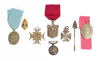 Lot 18 - Five Army Temperance Association; India Medals,...