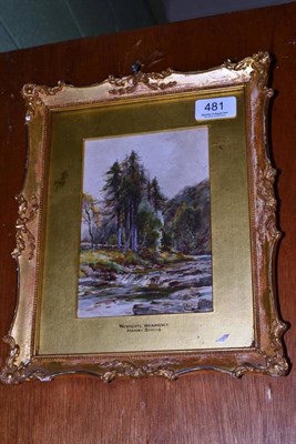 Lot 481 - Harry Sticks (ex.1894 -1911) ";Westgate, Weardale"; signed, watercolour, 17cm by 12cm