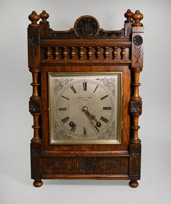 Lot 223 - A German Quarter Striking Table Clock, circa...