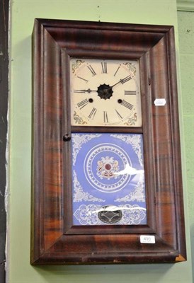 Lot 490 - A mahogany cased wall clock