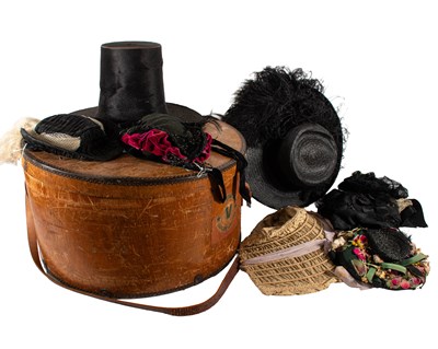 Lot 2227 - 19th Century and Later Ladies Hats, comprising...