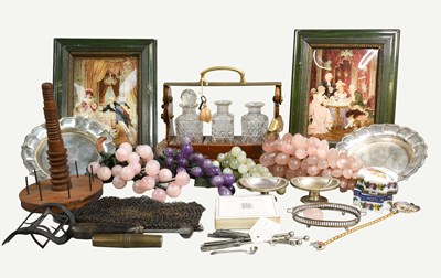 Lot 252 - Collectable Items, comprising two framed...