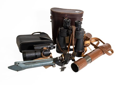 Lot 209 - A Brass Four-Draw 1½" Telescope by Broadhurst...