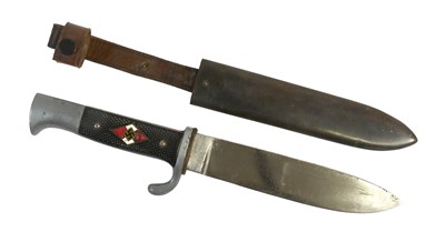 Lot 334 - A Second World War German HJ Knife, the 14cm...