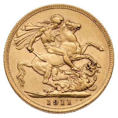 Lot 176 - George V, Sovereign 1911; good very fine