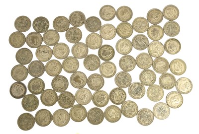 Lot 115 - Mixed British Pre-1947 Halfcrowns, 50% silver,...